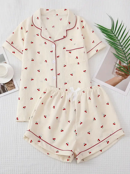 Cherry Pajama Set