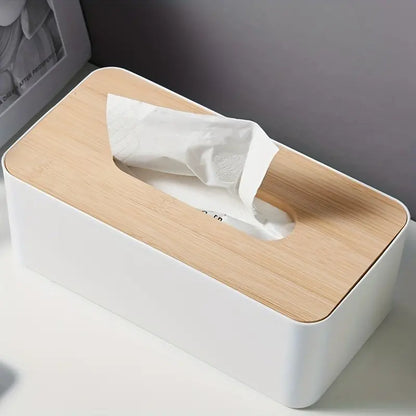 Bamboo Tissue Box Cover