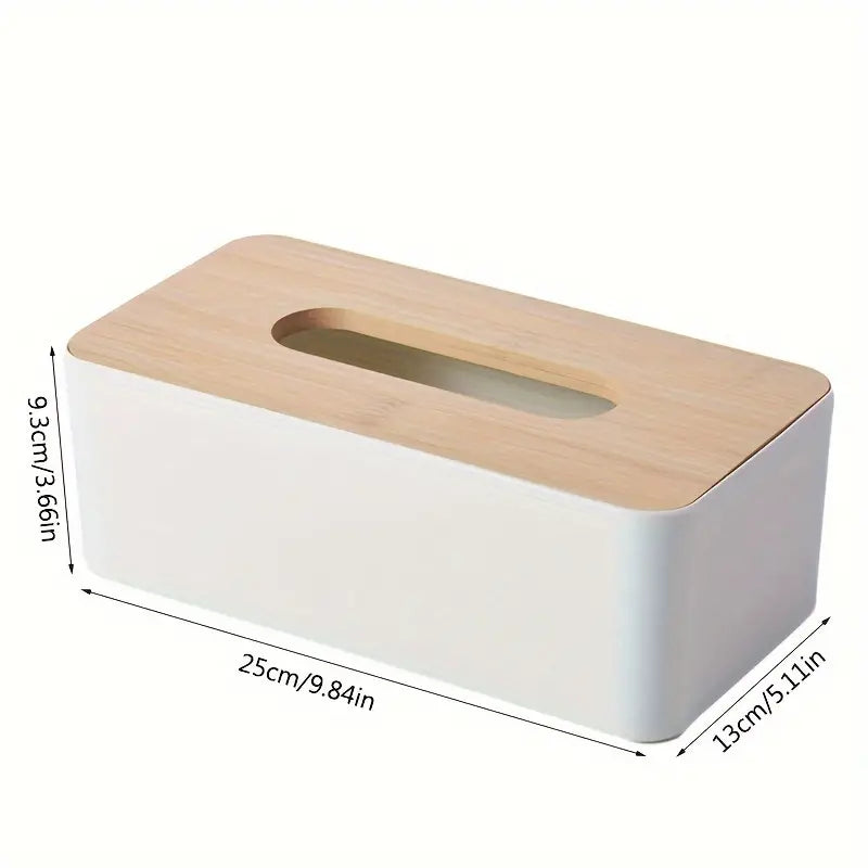 Bamboo Tissue Box Cover