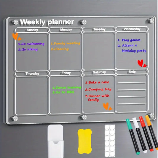 Acrylic weekly Planner set