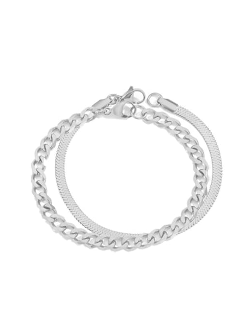 Minimalist Hollow Chain Strand Bracelet