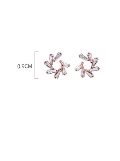 The Zirconia Flower Earrings