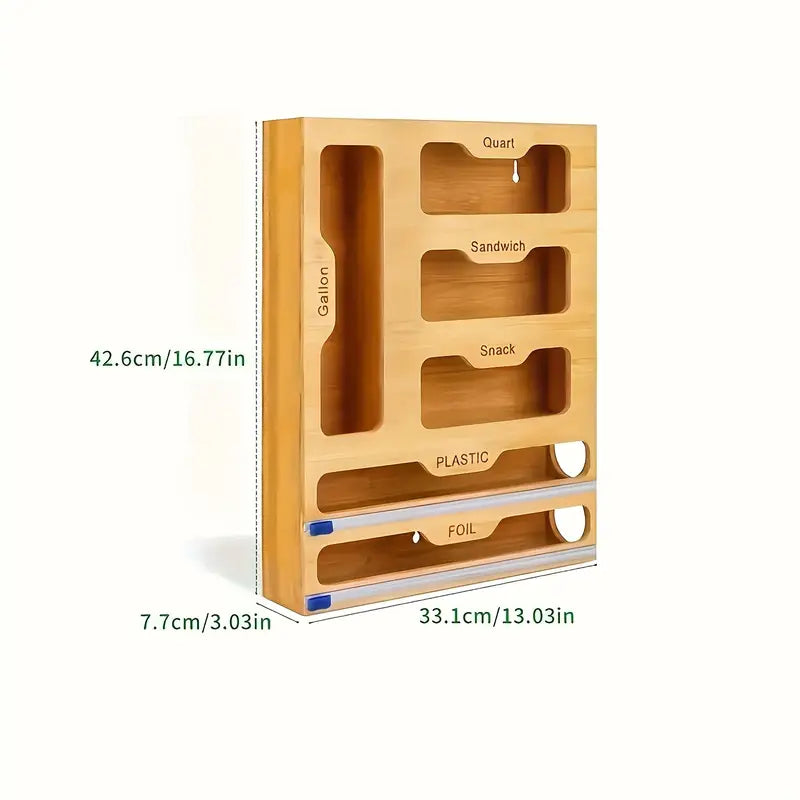 Bamboo Sealer Bag Organizer