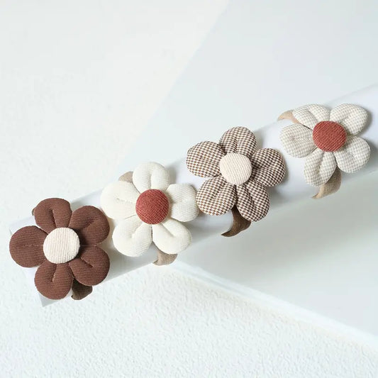 Flower Head Band - 4pc