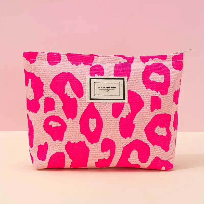 Leopard Pattern Cosmetic Bag